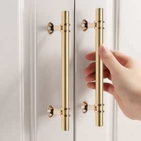T Bar Drawer Knobs Closet Pulls Kitchen Cabinet Door Handles Black Gold (Color: as picture)